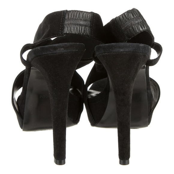 DIANE von Furstenberg  Black Platform Sandals Size 9.5 - Picture 4 of 5